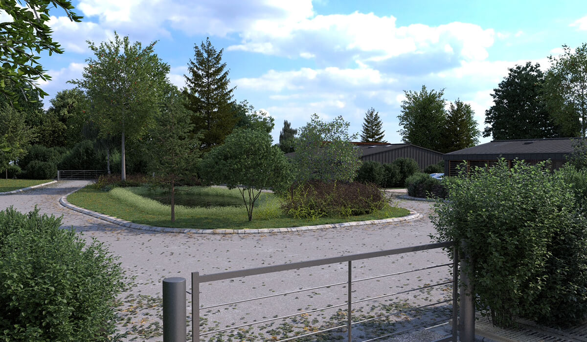 Architectural CGI of proposed new property development